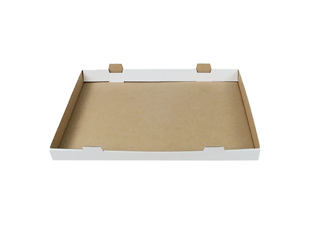 Transportæske 600x430x50mm Brun/Hvid Kagemandsstr