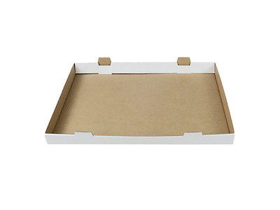 Transportæske 600x430x50mm Brun/Hvid Kagemandsstr