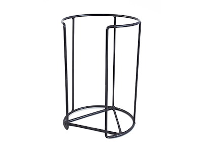 Tallerken kassette Ø17cm H30cm coated stål grå