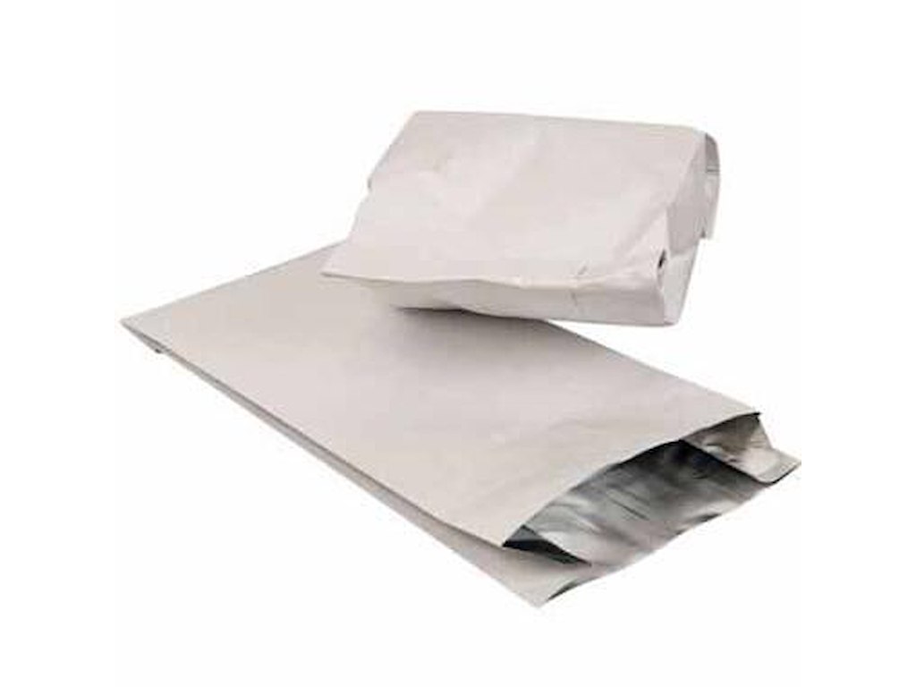 Grillpose 160x65x310+20mm kraft med aluminium Hvid