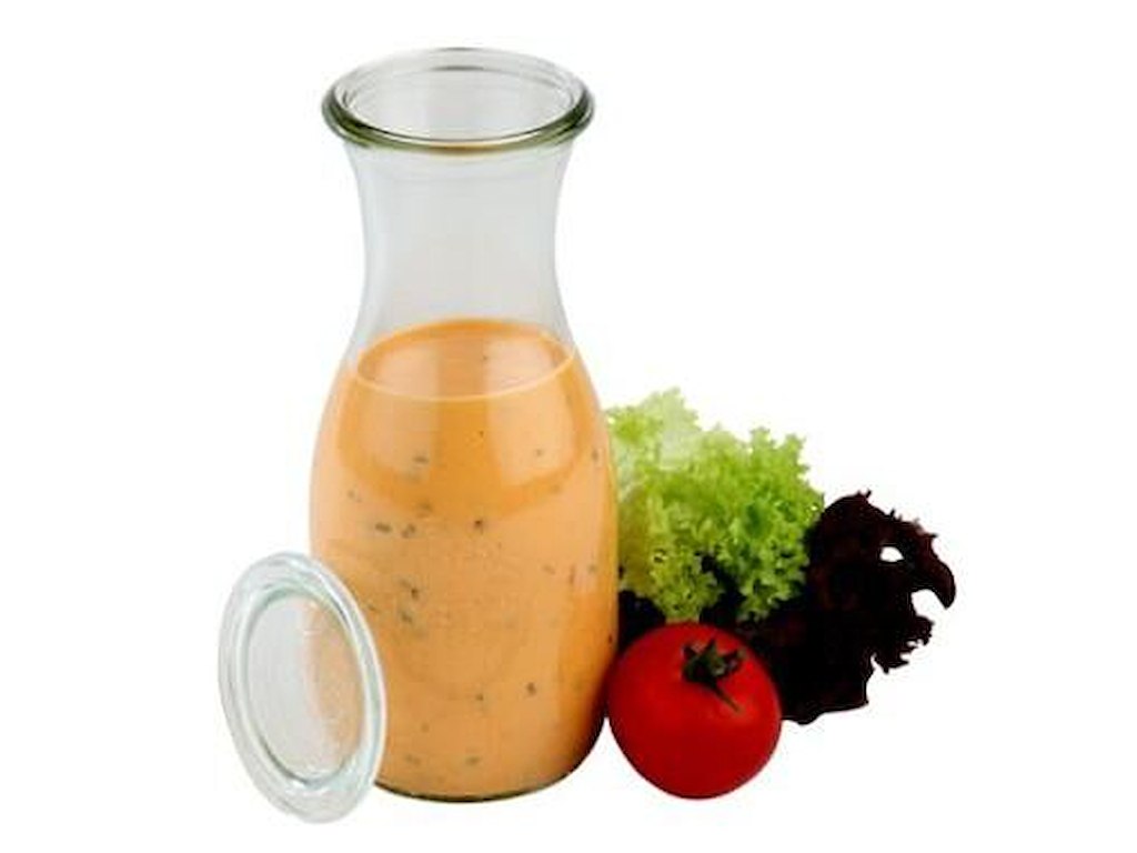 Patentflaske Weck 530 ml Ø7.95x18.4 cm uden låg glas