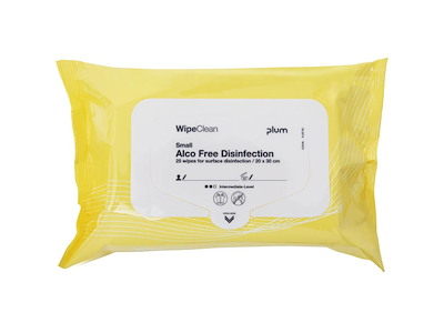 Desinfektion Serviet PLUM Alco-Free 30x20 cm