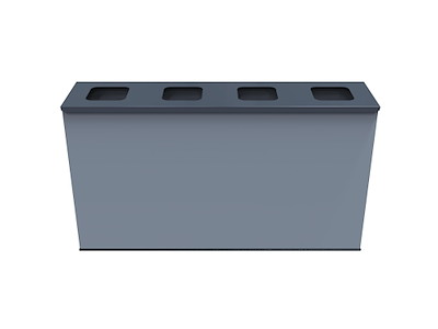 Sorteringsstation 4X60 ltr inkl. inderspande