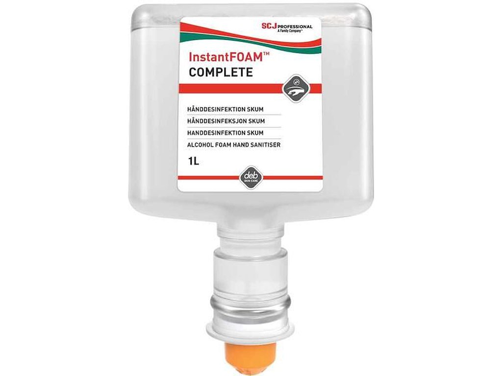 Hånddesinfektion Skum InstantFOAM Complete 1ltr med 80% Ethanol t/TouchFREE disp