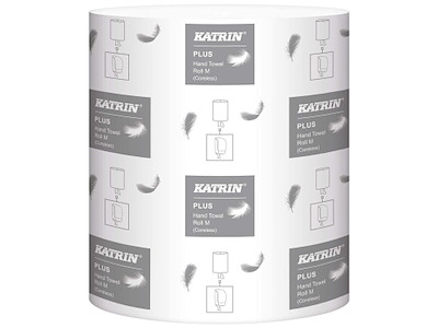 Håndklæderulle Katrin Plus M2 2-lag 167 m uden Hylse Perforeret