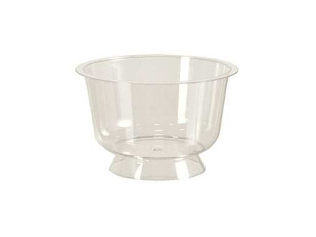 Dessertbæger på fod 200ml Ø95xH61mm PS klar