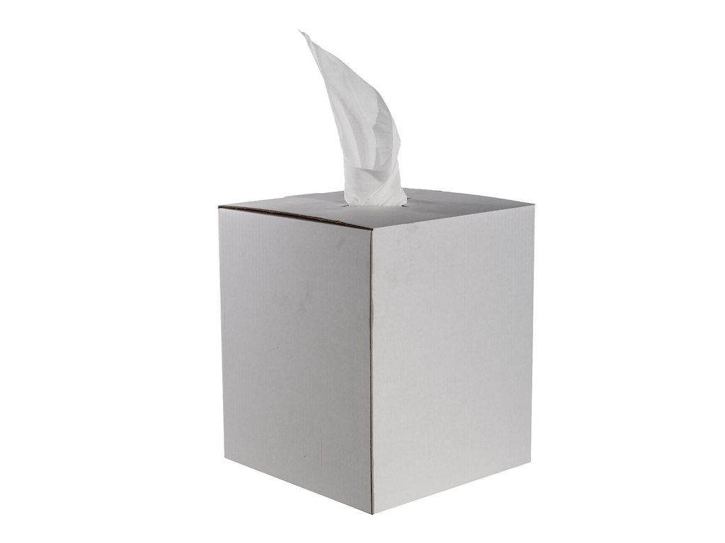 Aftørringsrulle Linttex 30x38 cm Hvid crepe