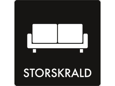 Piktogram Storskrald 60x60mm