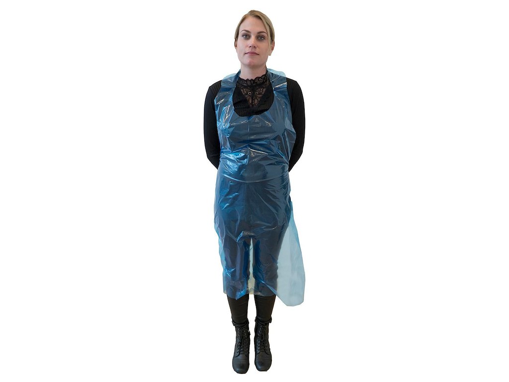 Forklæde Engangs Catersource 850x1300 mm 30 my Blå