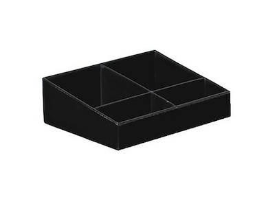 Bakke til Hotelværelse Kaffe og Te 152x115x49 mm Melamin Sort