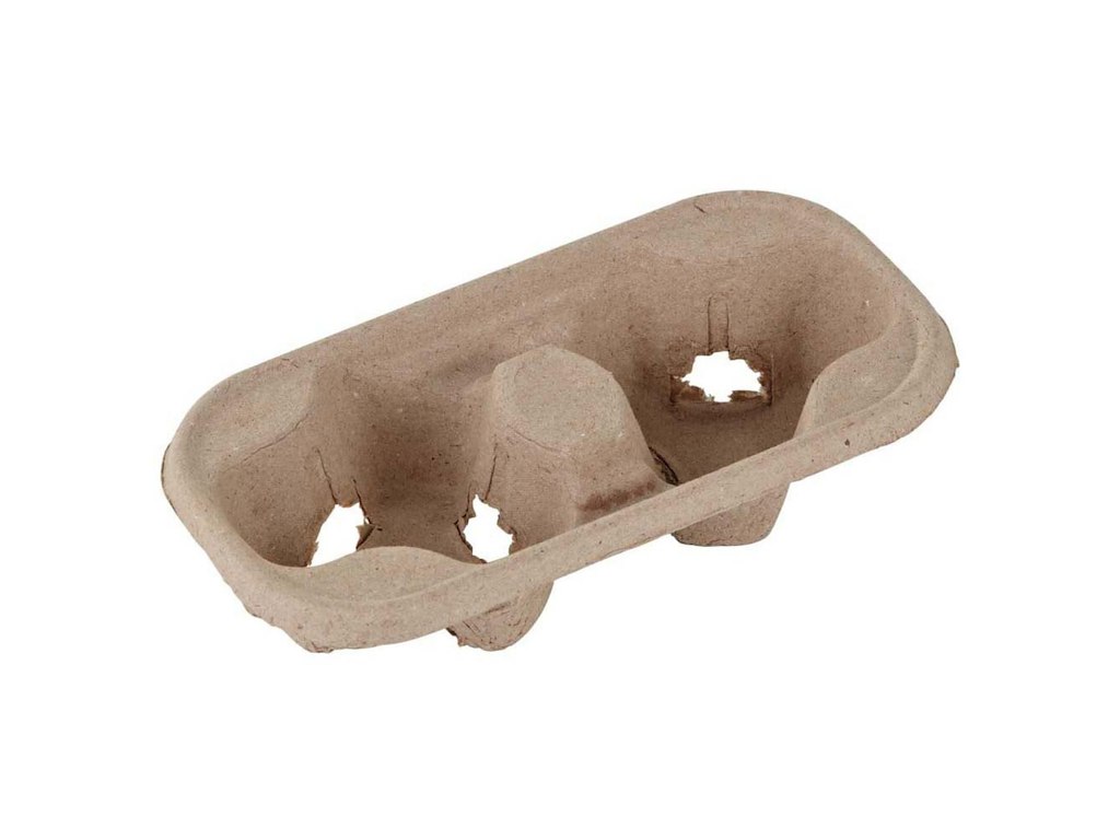 Kopholder Bakke 215x108x42 mm Pap Natur til 2 bægre