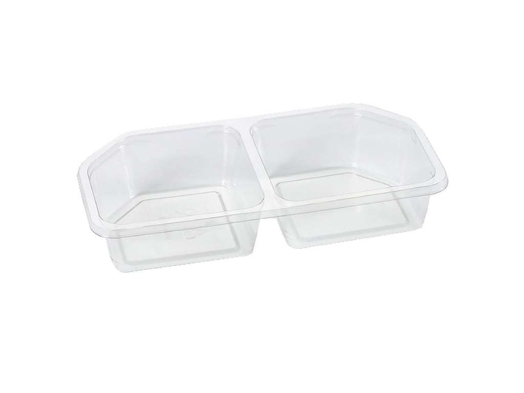 Indsats 2-rum 250 ml til Shelfmaster Square APET