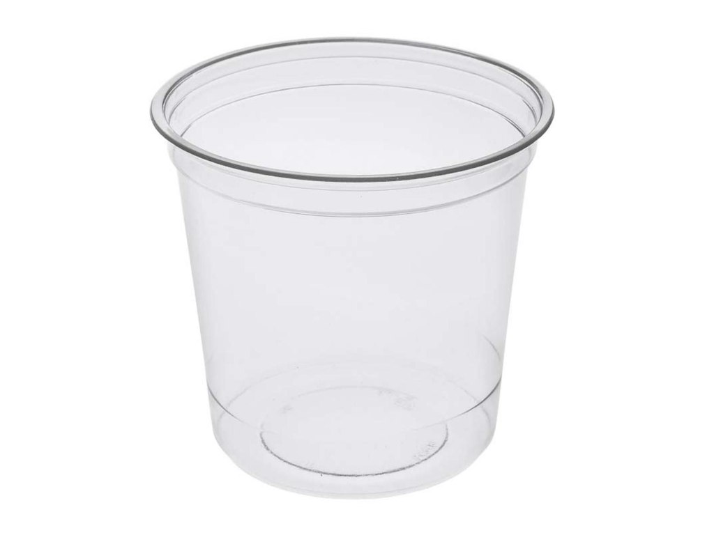 Bæger Deli Pot rund 500 ml Ø101xH95mm RPET Klar