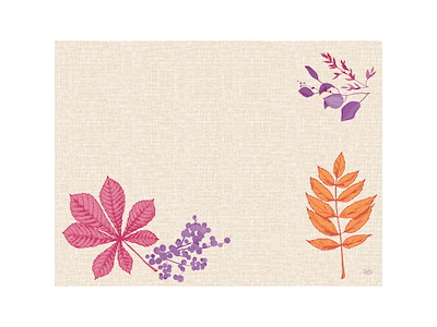 Dækkeserviet Dunicel 30x40cm Papir Bright Autumn