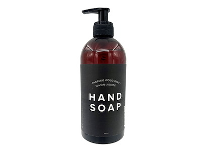 Cremesæbe Hand Soap Wood Berry 500ml med Parfume/Pumpe Klar i brun flaske