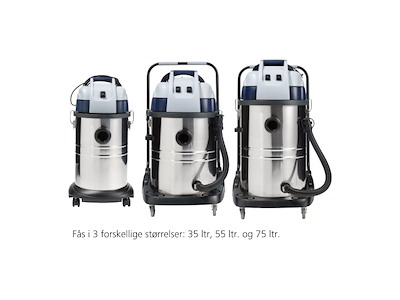 Nilfisk VL100 våd-/tørsuger | 35, 55 eller 75 liter