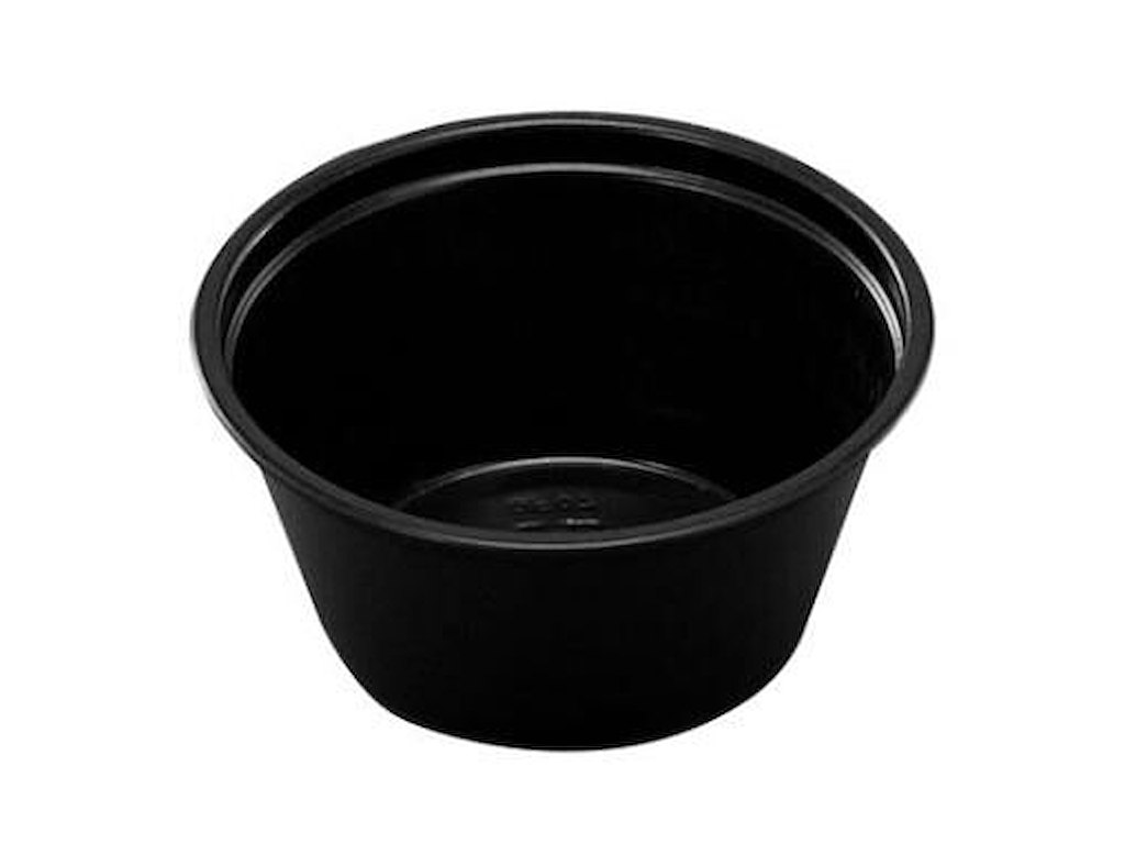 Dressingbæger 60 ml 2 oz Ø62x27 mm PP Sort