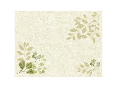 Dækkeservietter Dunicel 30x40cm Papir Paisley Leaves