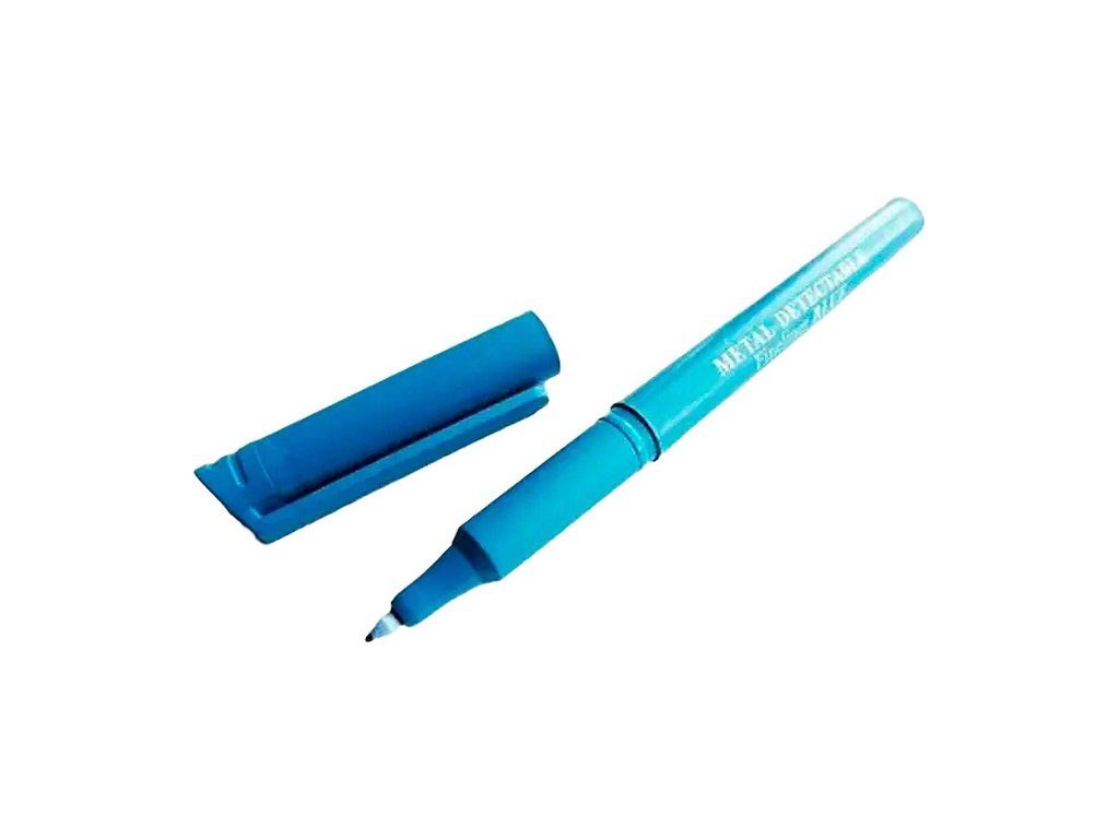 Tuschpen 1 stk Permanent Detekterbar Fineliner Blå-Sort