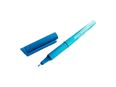 Tuschpen 1 stk Permanent Detekterbar Fineliner Blå-Sort