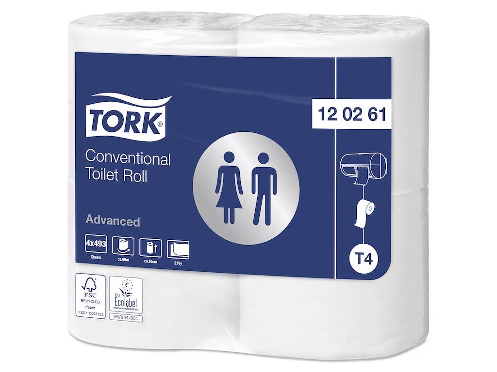 Toiletpapir Tork Advanced T4 2-lag 61,1m