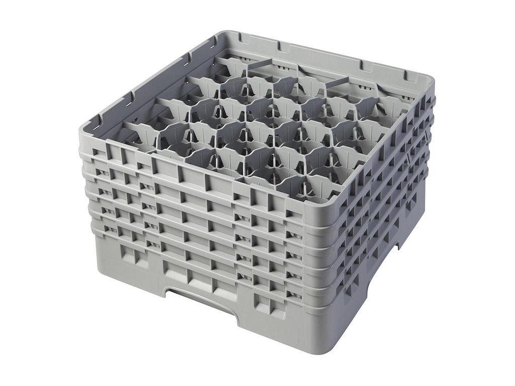 Opvaskekurv Cambro 50x50 til glas 20 rum Plast Grå