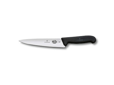 Kokkekniv Victorinox Fibrox klinge 19 cm Sort