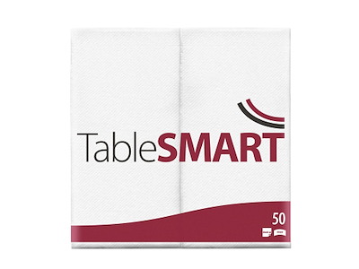 Serviet TableSMART airlaid 40x40 cm 1/8 fold Hvid