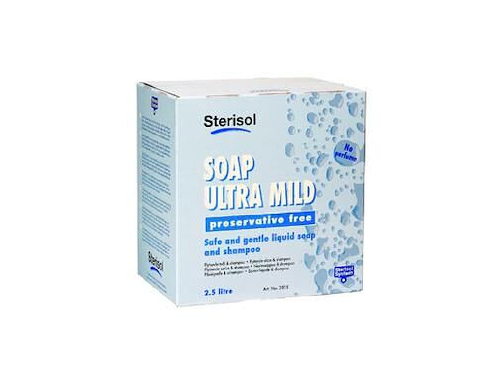 Håndsæbe flydende Sterisol Ultra Mild 2.5ltr Svanemærket uden Parfume