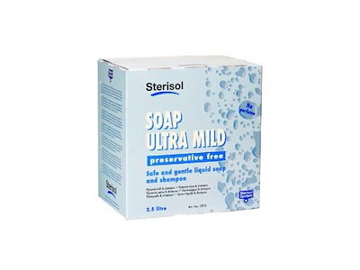 Håndsæbe flydende Sterisol Ultra Mild 2.5ltr Svanemærket uden Parfume