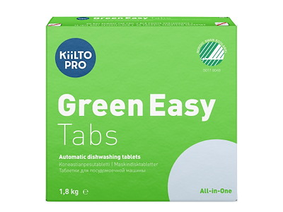 Maskinopvask Tabs Kiilto Pro Green Easy Tabs 100 stk Svanemærket Hurtigopløselig