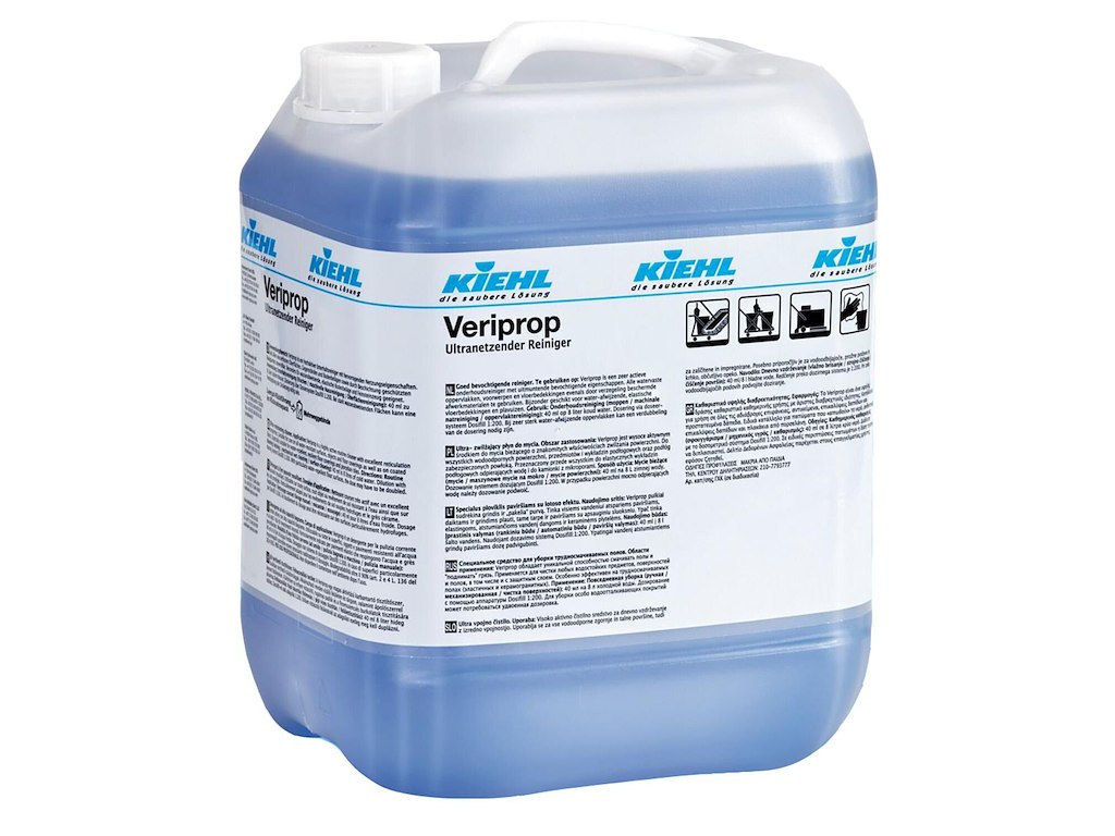 Gulvrengøring Veriprop 10ltr med Farve/Parfume Højbefugtende Manuel/Maskine