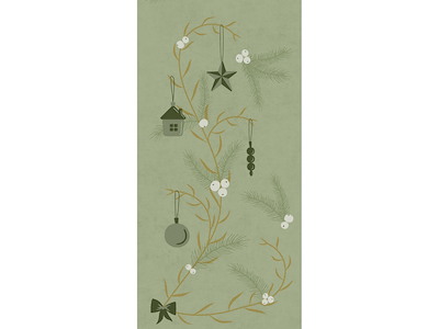 Serviet Bio Dunisoft Airlaid 40 x 40cm 1/8 fold Noel Pistachio Green