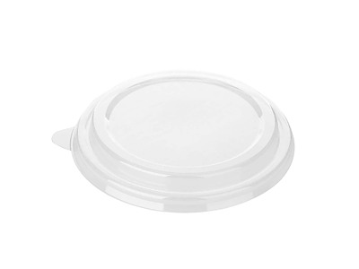 Plastlåg rundt Ø 185 mm PET klar til brun kraft salatskål