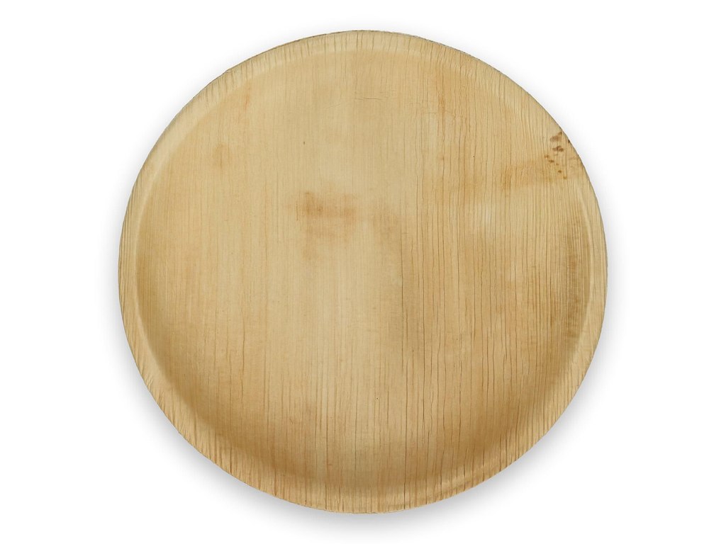 Tallerken Verive palmeblad  rund Ø24xH2cm natur