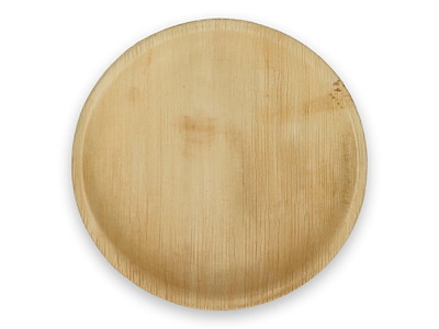 Tallerken Verive palmeblad  rund Ø24xH2cm natur