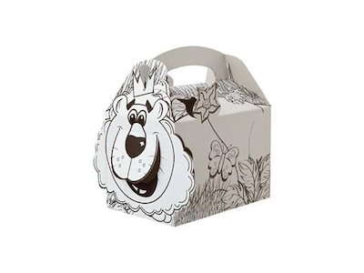 Børnemenuæske Jungle Lion til farvelægning 152x100x102 mm