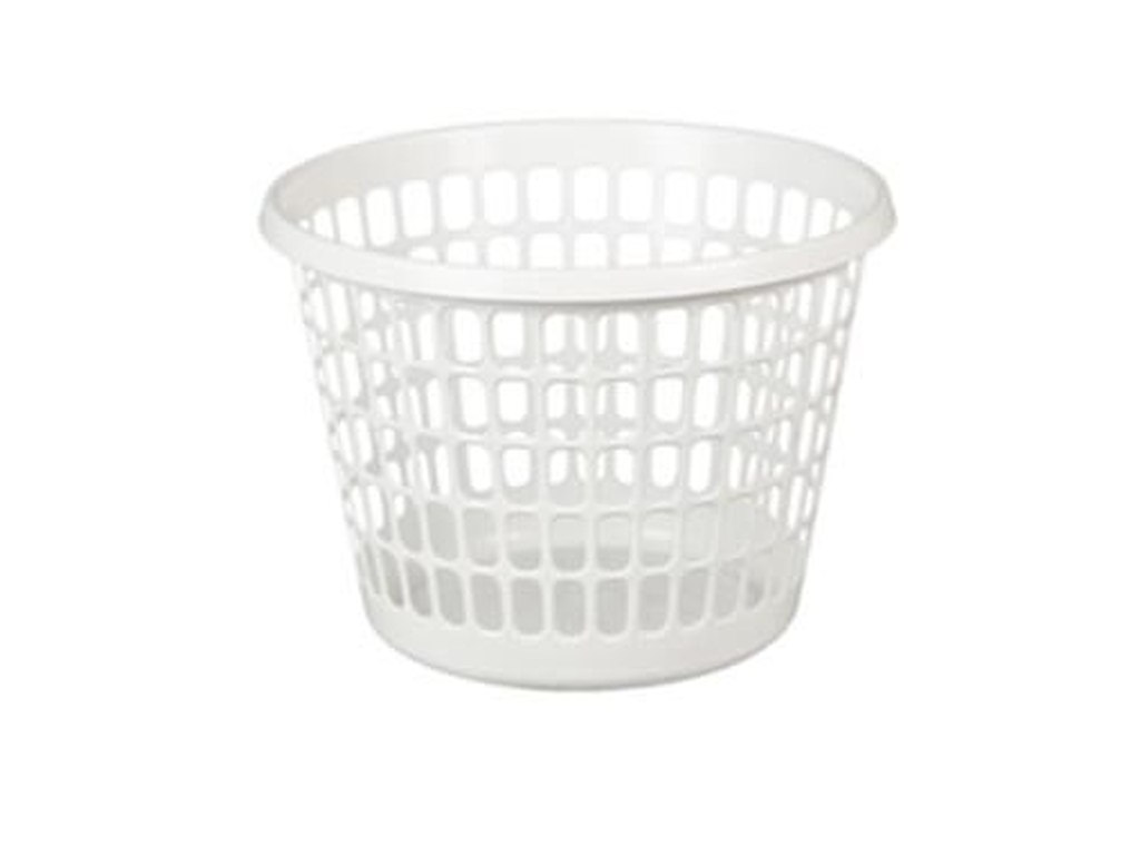 Vaskerikurv Rund 32ltr Hvid