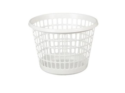 Vaskerikurv Rund 32ltr Hvid