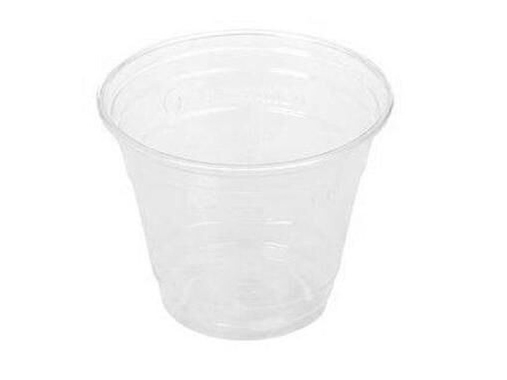 Plastglas 25 cl Ø96 mm Bionedbrydelig PLA Klar til Dessert