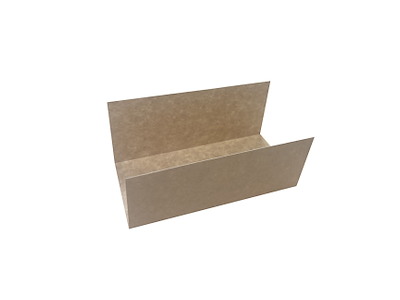 Papindlæg L138xB63xH60mm Pap/PE Brun/Brun til FIX-Up pose nr. 3. 4. og 5