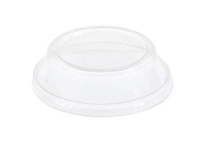 Plastlåg Push and Click Ø96 mm Bionedbrydelig PLA Klar