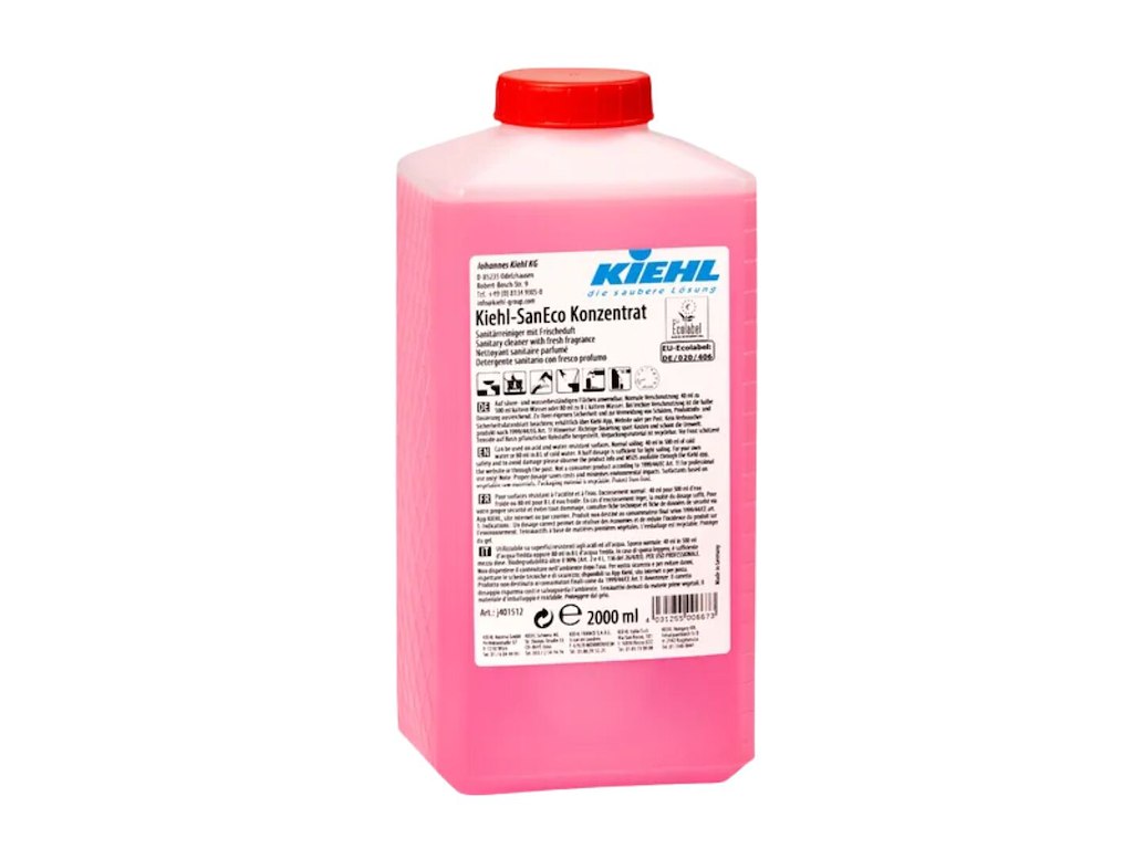 Sanitetsrengøring KIEHL-SanEco Sur Koncentrat med Farve/Parfume 2 ltr