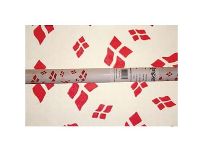 Dug Rulledug 1.2x8 m Papir Damask kvalitet Hvid med flag