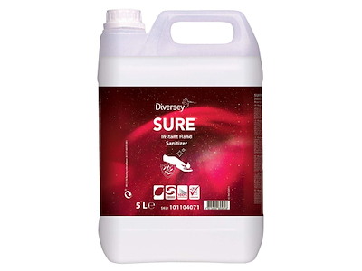 Hånddesinfektion skum SURE Instant Hand Sanitizer m parfume t dispenser 5 ltr