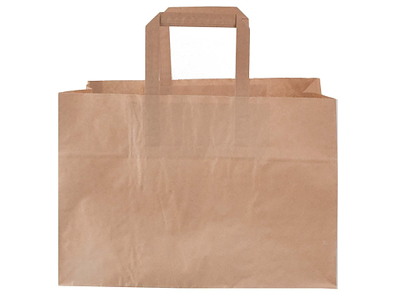 Bærepose 17 ltr 350x170x245mm 80 gr m/Hank Blomsterbærepose Papir Brun