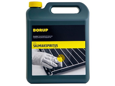 Salmiakspiritus Borup 25% 5ltr til fedt og snavs på tekstiler/overflader