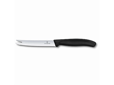 Tomat/Pølsekniv Classic Victorinox Fibrox 11 cm Sort
