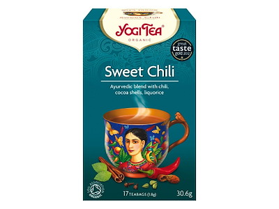 Te Sort Yogi Tea Sweet Chili 17 breve Sød chilli Økologisk (DK-ØKO-100)