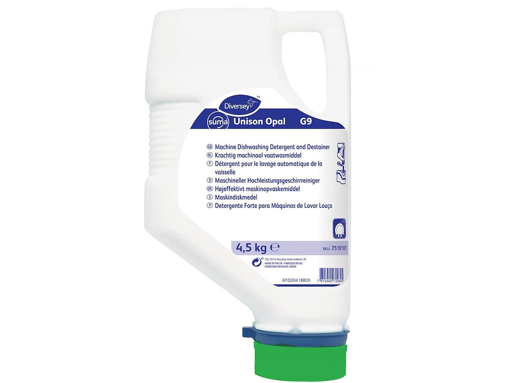 Maskinopvask Anlæg Pulver Suma Unison Opal G9 4.5kg med Klor til alu